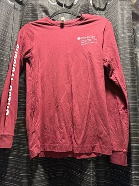 Providence Little Company of Mary Burgundy Surgical Ortho Logo Long Sleeve Tee